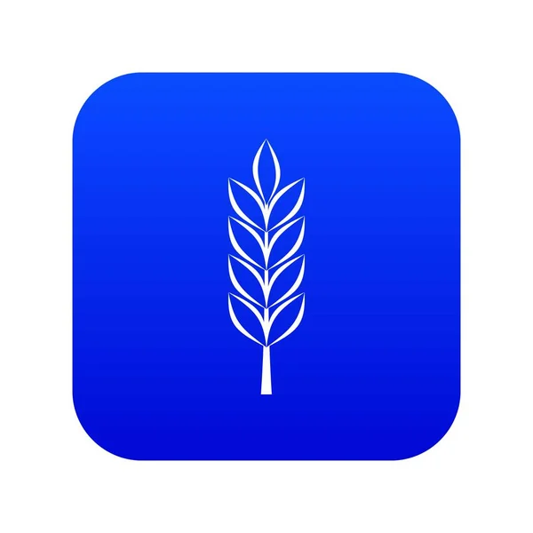 Búza tüske ikon digitális kék — Stock Vector
