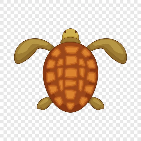 Icône tortue, style dessin animé — Image vectorielle