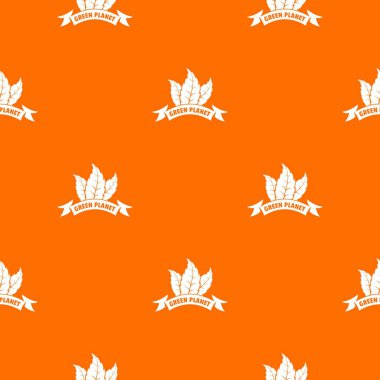 Doğa ürün deseni vektör turuncu