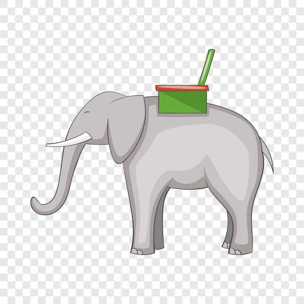 Ikona słonia, styl kreskówki — Wektor stockowy