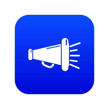 Megafon simgesi mavi vektör