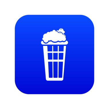 Popcorn Box simgesi mavi vektör