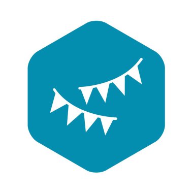 Tatil bayrak simgesi, basit tarzı