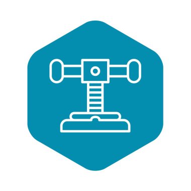 Metal iş parçacığı simgesi, anahat stili