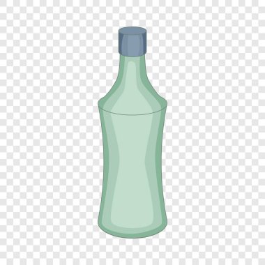 Cam şişe simgesi, karikatür tarzı