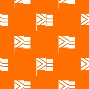 Afrika bayrağı desen vektör turuncu