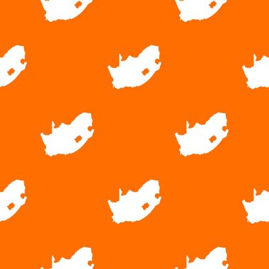 Afrika harita desen vektör turuncu