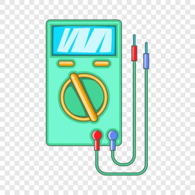 Dijital multimetre simgesi, karikatür tarzı