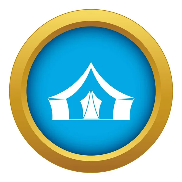 Tent, campingsymbool icoon blauwe vector geïsoleerd — Stockvector