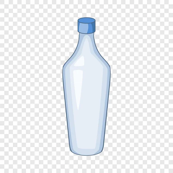 Witte fles pictogram, cartoon stijl — Stockvector