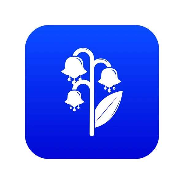 Vecteur bleu icône vallée Lily — Image vectorielle