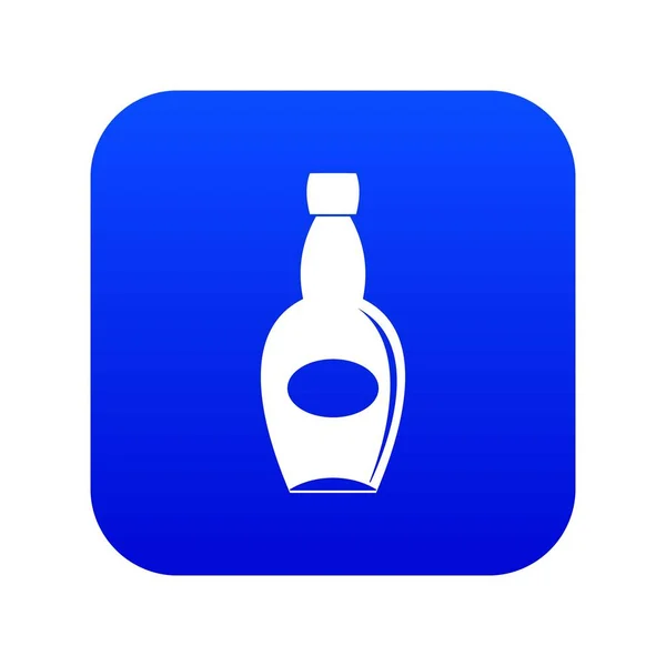 Grote fles pictogram digitale blauw — Stockvector