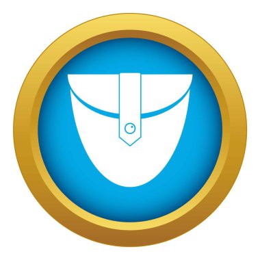 Küçük cep yama simge mavi vektör