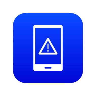 Değil çalışma telefon simgesi dijital mavi