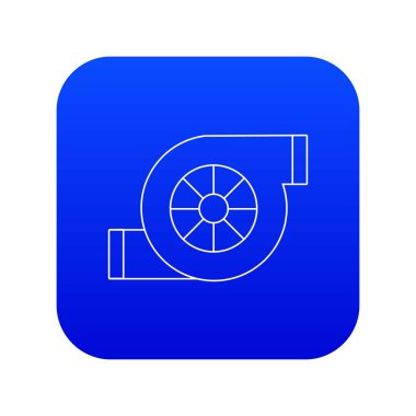 Hava filtre araba simgesi mavi vektör