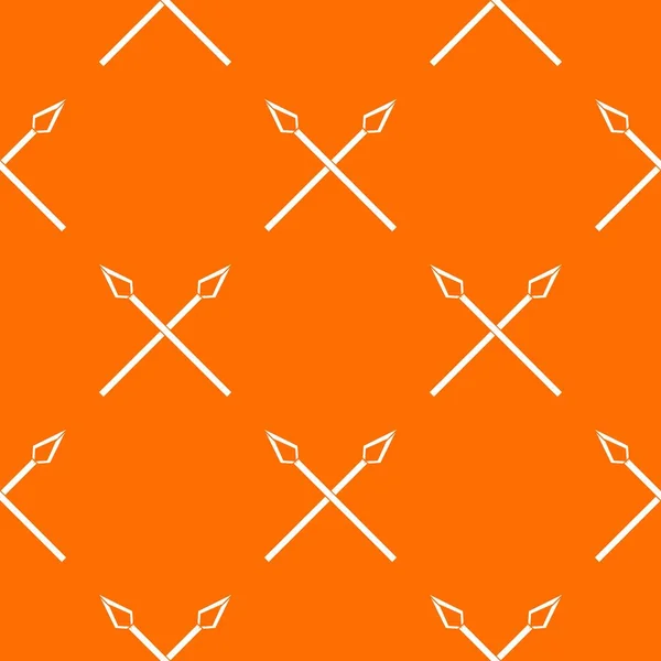 Spear pattern vector orange — Stock Vector