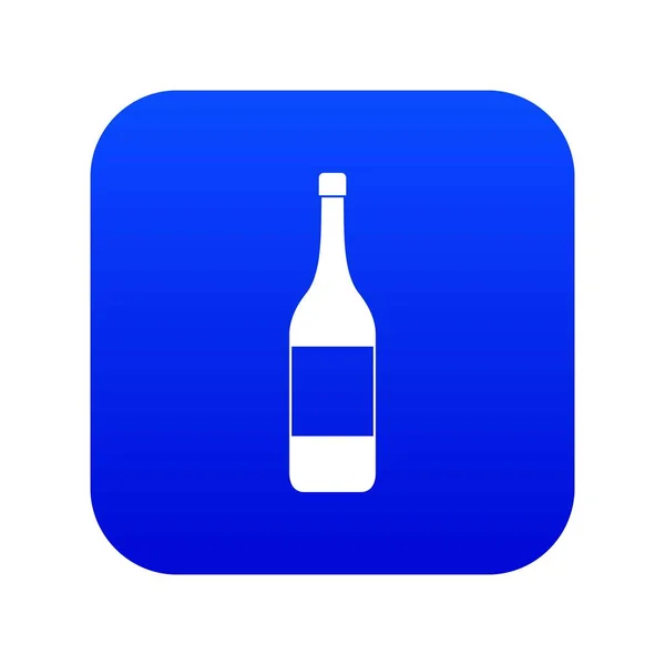 Цифровой синий значок бутылки — стоковый вектор