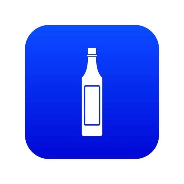 Ikona láhve s octem digitální modrá — Stockový vektor