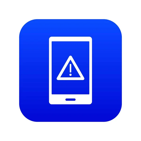 Ne fonctionne pas icône de téléphone numérique bleu — Image vectorielle