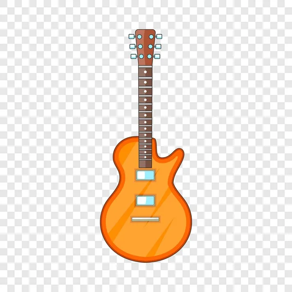 Icono de guitarra acústica, estilo de dibujos animados — Vector de stock