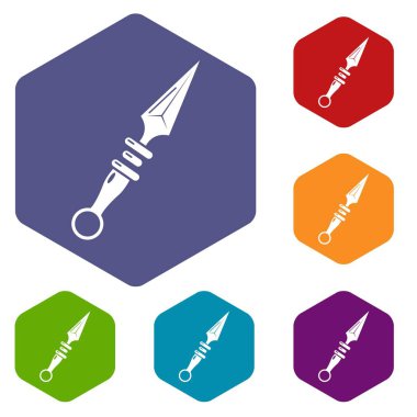 Hançer eski simgesi, basit siyah stil