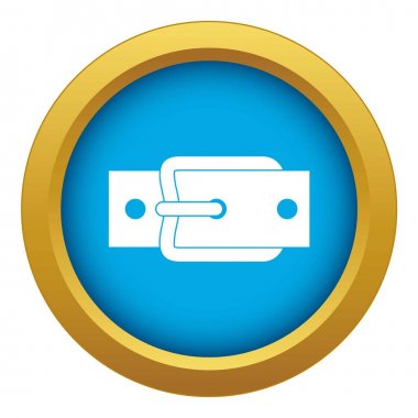 Metal bant mavi simge vektör izole