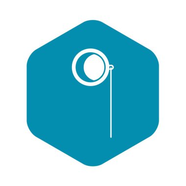 Tek gözlük simgesi basit tarzı