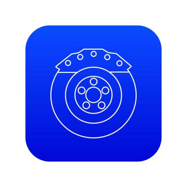 Fren Ayakkabı simgesi mavi vektör