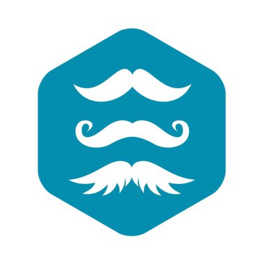 Bıyıkları simgesi basit tarzı