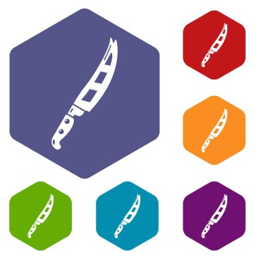 Simge, basit siyah tarzı yemek bıçağı