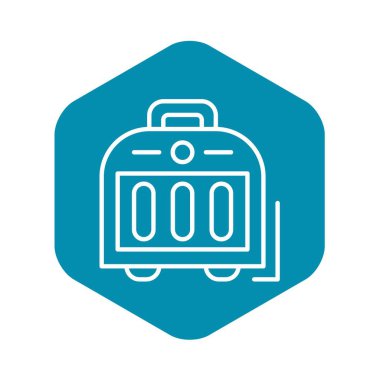 Seramik ısıtıcı simgesi, anahat stili