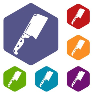 Bıçak et simgesini, basit siyah stil