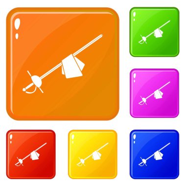 Saber simgeler kümesi vektör renk