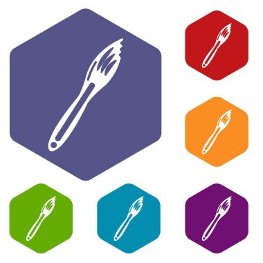 Hançer simgesi, basit siyah stil