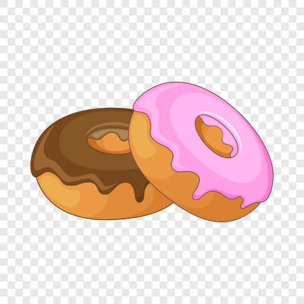 Donut icono, estilo de dibujos animados — Archivo Imágenes Vectoriales