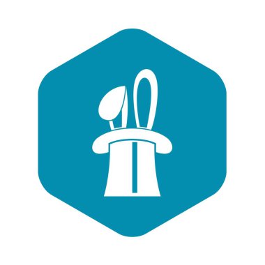 En iyi sihirli şapka simgesinden görünen tavşan