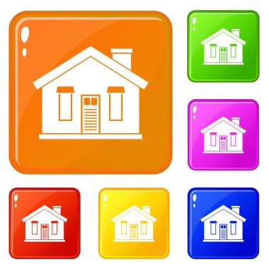 House simgeler vektör renk ayarla