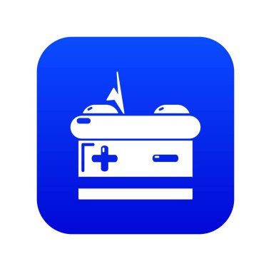 Pil simgesi mavi vektör