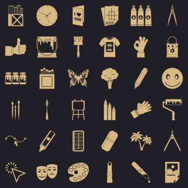 Simgeler kümesi, basit tarzı boya