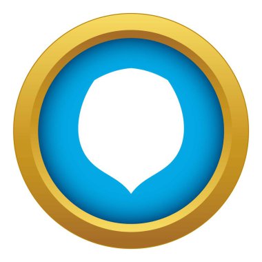 Fındık simge mavi vektör izole