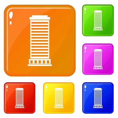 Sütun simgeleri vektör rengini ayarla