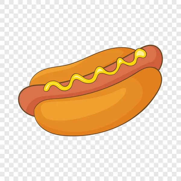 Icône de hot dog, style dessin animé — Image vectorielle