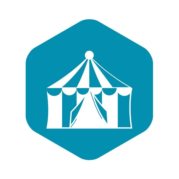 Circus tent pictogram, eenvoudige stijl — Stockvector