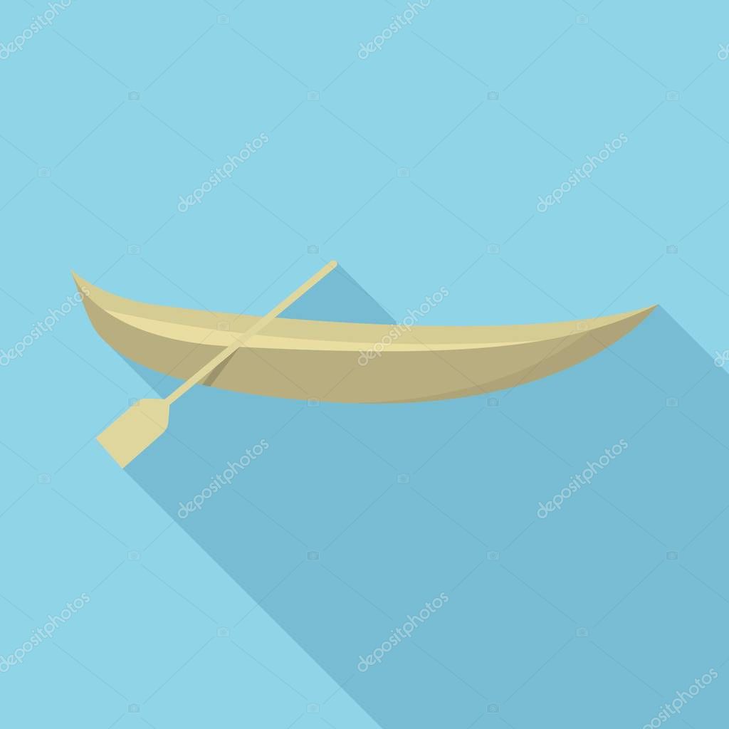 Vietnam boat icon. Flat illustration of vietnam boat vector icon for web design