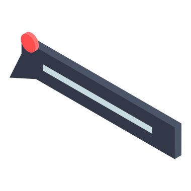 Siyah sohbet simgesi, izometrik stili