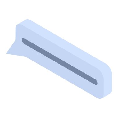 Diyalog sohbet simgesi, izometrik stil