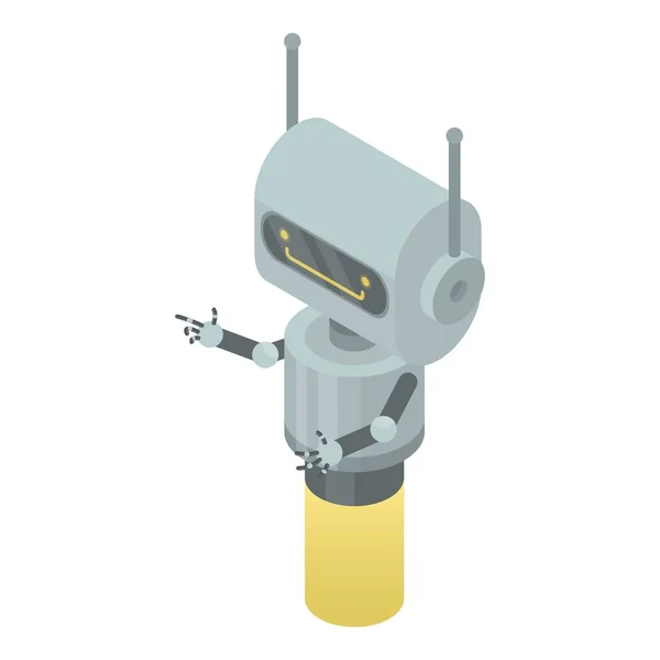 Robot chatbot icoon, isometrische stijl — Stockvector