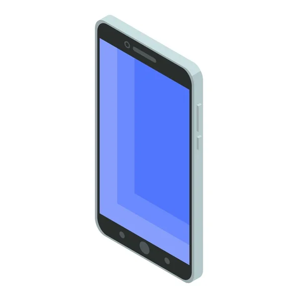 Touchscreen smartphone icoon, isometrische stijl — Stockvector