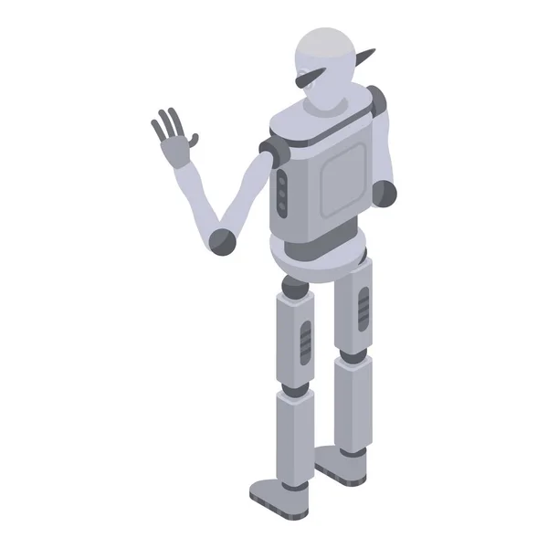 Icono de robot futurista, estilo isométrico — Archivo Imágenes Vectoriales