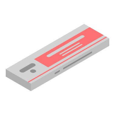 Pills paket simgesi, izometrik stil